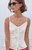 John Galt Women's White Button Up Tank Top - 0791601600196