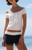 John Galt Women's Pink 14 Bonnie Off-The-Shoulder Crop Top - 0790601600413