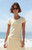 John Galt Women's Yellow Zelly Short Sleeve Top - 0704601600401