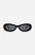 INDY Sunglasses Women's SoHo Black Oval Sunglasses - 0650611090003