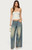 Edikted Women's Washed Low Rise Baggy Jeans - 0860609690169