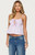 Edikted Women's Avenly Striped Tie Front Babydoll Top - 0712609690512