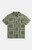 WeSC Men's Olive Bandana Camp Shirt - 0181601830046