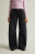 Pacsun Women's Remi Baggy Barrel Jeans Knee Dart Black - 0860602840126