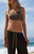 John Galt Women's Brown Isla Cropped Tank Top - 0704601601617