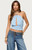 Edikted Women's Khalia Backless Cut Out Halter Top - 0731609691079