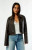 Pacsun Women's Faux Leather Cropped Biker Jacket - 0760610400003