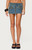 Edikted Women's Ronan Zip Up Denim Mini Skort - 0840609690470