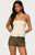 Edikted Women's Layered Linen Look Babydoll Halter Top - 0731609691129