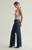 Pacsun Women's Zoe Low Rise Girlfriend Jeans Lace-Up Side Dark Blue - 0860454210385