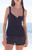 John Galt Women's Navy Amaya Lace Tank Top - 0704601601636
