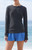 John Galt Women's Black Ainsley Long Sleeve Top - 0704601601639