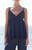 John Galt Women's Blue Edith Tank Top - 0791601600236