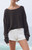 John Galt Women's White Soft Sweat Shorts - 0842601600271