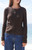 John Galt Women's Brown Zoe Cable Knit Cardigan - 0740601600002