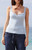 John Galt Women's Light Blue Amaya Lace Tank Top - 0704601601672