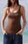 John Galt Women's Brown Beyonca Long Tank Top - 0704601601679