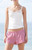 John Galt Women's Red Gingham Kiera Pajama Shorts - 0842601600283