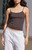 John Galt Women's Brown Skylar Tank Top - 0704601601685