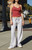 John Galt Women's Silver Hilary Baggy Sweatpants - 0844601600279