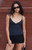 John Galt Women's Black Crossover Tank Top - 0704601601703