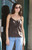 John Galt Women's Brown Maeve Babydoll Tank Top - 0791601600250