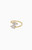 Ettika Women's Crystal Teardrop Gold Wrap Ring - 0656603130065