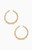 Ettika Women's Bamboo Hoop Earrings - 0656603130112