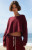 John Galt Women's Burgundy Cameron Cropped Sweater - 0796601600181