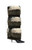 AZALEA WANG Women's Langlau Brown Colorblock Faux Fur Stiletto Boots - 0580611590048