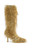 AZALEA WANG Women's Lourdanne Tan Faux Fur Redfox Stiletto Boots - 0580611590054