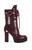 AZALEA WANG Women's Gernot Burgundy Platform Lace Up Booties - 0580611590071