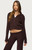 Edikted Women's Lula Cable Knit Zip Up Hoodie - 0751609690159