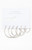 LA Hearts Women's 3 Pack Silver Thin Hoop Earrings - 0656610500018