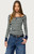 Edikted Women's Jaida Striped Henley Top - 0731609691408