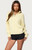 Edikted Women's Sarie Cable Knit Quarter Zip Sweater - 0740609690293