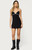 Edikted Women's Laurah Contrast V Neck Mini Dress - 0870609690490