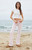 John Galt Women's Pink Priscilla Flare Pants - 0844601600091