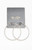 John Galt Women's Silver Hoop Earrings - 0679601600301