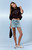 Pacsun Women's Bella Stretch Light Indigo Mid Rise Jean Mini Skirt - 0840454210029