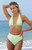 Salero Swim by Pacsun Women's Sage Multicolor Multi-Wear Halter Bikini Top - 0800148510183012