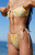 Pacsun Women's Eco Yellow Lemon Splash Shine Curtain Tie Side Bikini Bottom - 0811451180310070