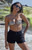 Pacsun Women's Animal Mira Shine Bandeau Bikini Top - 0810451180656601
