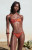 Pacsun Women's Brown Jessie Braided Low Rise Bikini Bottom - 0811451180033020