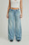 Pacsun Women's Casey Low Rise Baggy Jeans Ripped Indigo - 0860602180292
