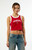 WILD COLLECTIVE Women's x Pacsun University of Oklahoma Sooners Cropped Tank Top - 0702610230025