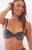 Cupshe Women's Black Shiny Underwire Bralette Bikini Top - 0825610410028