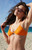 Cupshe Women's Bright Tangerine Triangle Bikini Top - 0825610410054