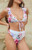 Cupshe Women's Vintage Rose High Waisted Ruffled Cheeky Bikini Bottom - 0825610410070