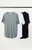 PS Basics Men's 3 Pack Solid Color Scallop T-Shirts - 0120468680594